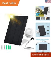 Solar Panel for Security Camera,5W USB Solar Panel for Cameras DC 5V,Camera S...