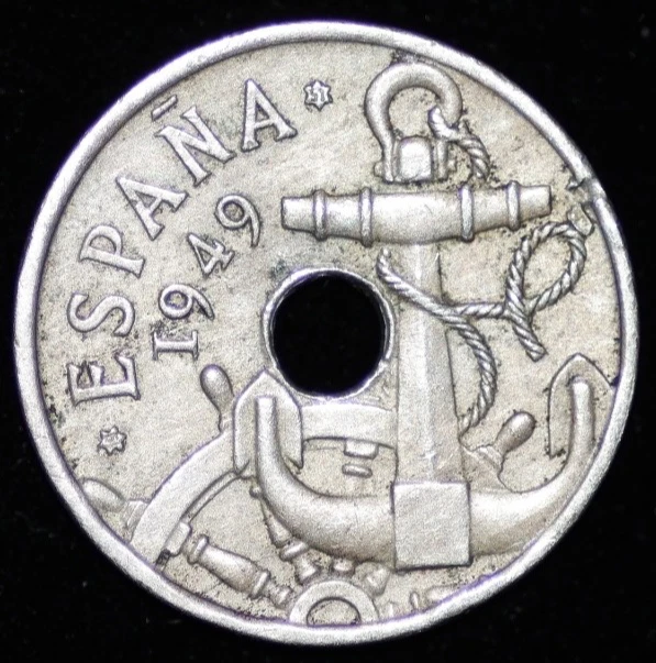 スペイン 50センチモス硬貨☆1949年（62）／未使用／アンティーク／ 25+ Spain 1949 50 Centimos for sale | Updated Oct 2026