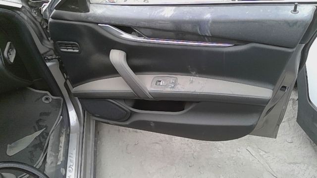 17 MASERATI GHIBLI Front Door Trim Panel Right passenger black leather