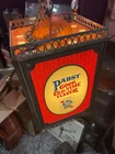 Vintage Pabst Blue Ribbon Beer Rotating Hanging 4 Sided Light Motion Sign PBR