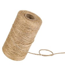 328FT Natural Jute Twine, 3-Ply Brown Craft Rope for Garden, Wrap  DIY.