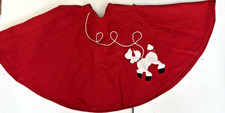 Poodle Skirt Hip Hop 50s Girls Dance Costume Play Christmas Red Flare Medium