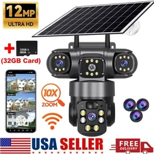 Camaras De Seguridad Wifi Exterior 4K HD Inalambrica Con Vision Nocturna Video