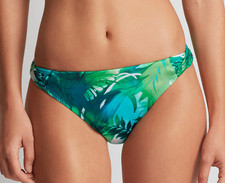 Parte inferior de bikini LAUREN Ralph Lauren Cartago Palms Twist Side, verde, talla 14