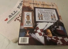 Jeremiah Junction Counted Cross Stitch Smoke Signals No Smoking Uncompleted Work