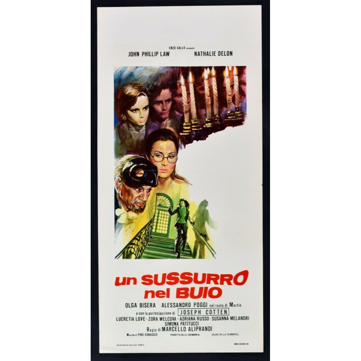 Locandina originale film Un sussurro nel buio (1976) - Regia di Marcello Aliprandi