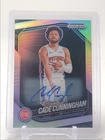 CADE CUNNINGHAM 2024-25 PANINI PRIZM BLACK AUTOGRAPH SILVER A AUTO Q3894