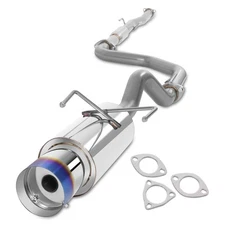 4.5 inches Muffler Burnt Tip Stainless Steel Catback Exhaust System Compatible
