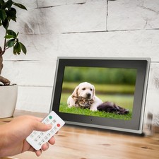 EU Plug 15in Digital Photo Frame 4:3 IPS HD Screen 1024x768 Supports Video S HOT