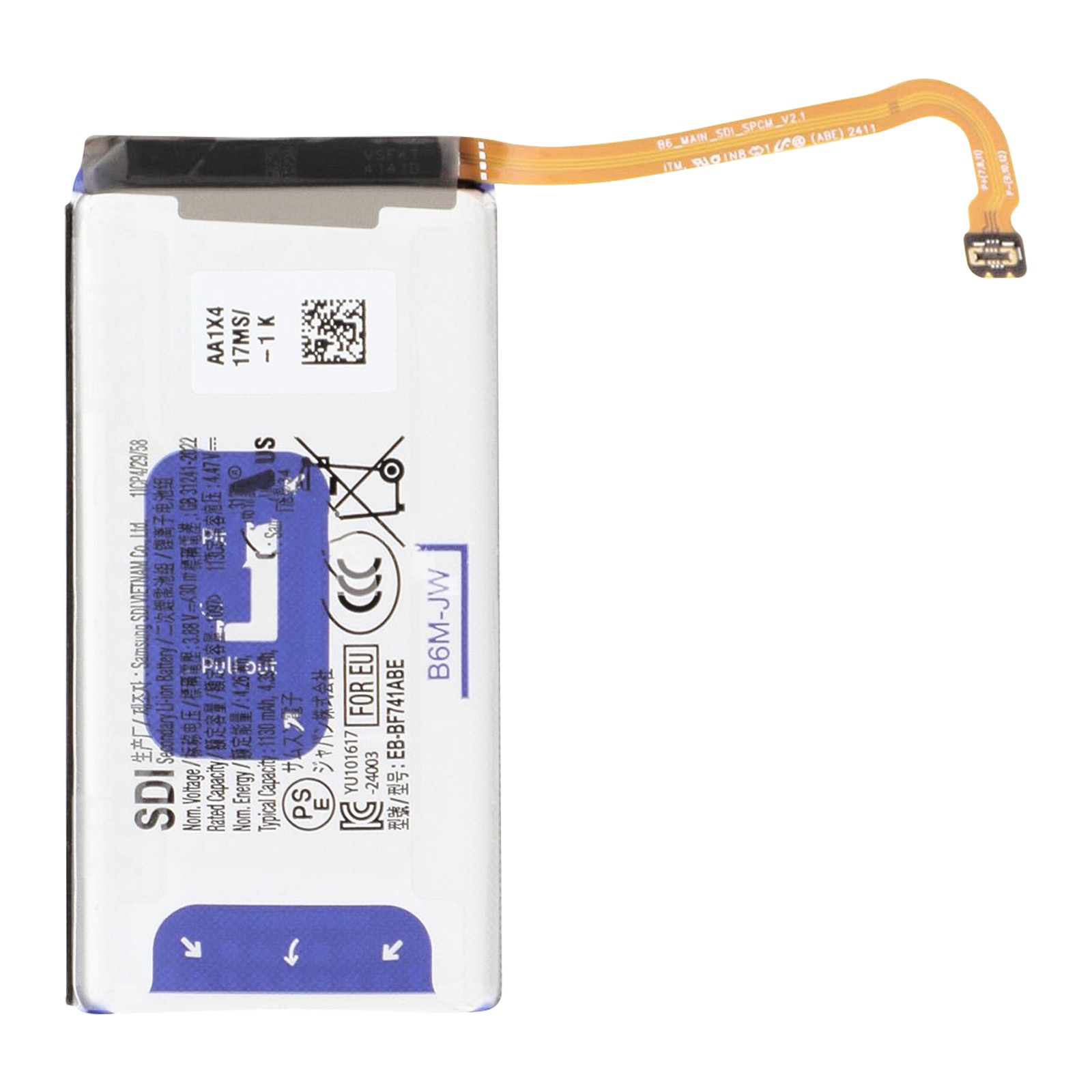 Batterie pour Galaxy Z Flip 6 résolvant les pannes de charge