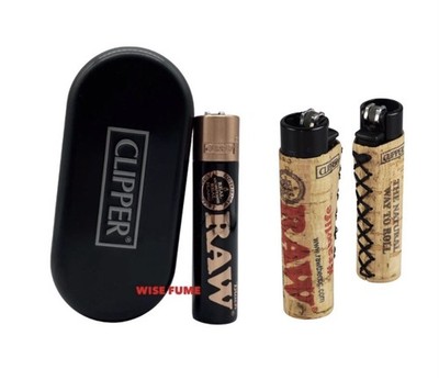 Clipper Full Metal Lighter Rose Gold Black Color +Clipper Cork Lighter |  eBay