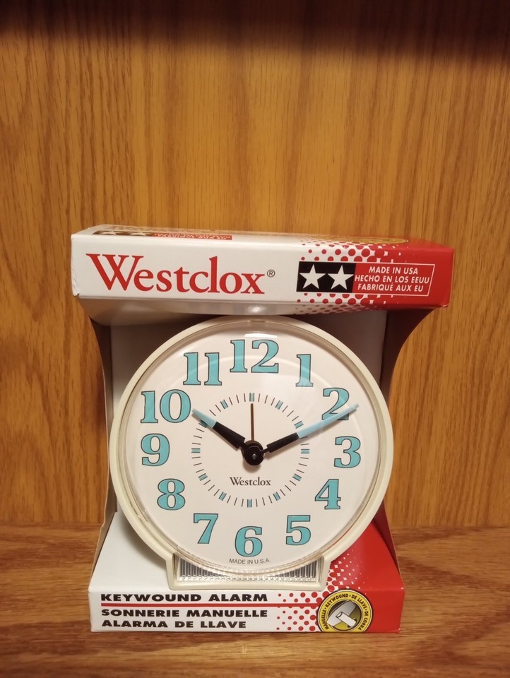 Vintage 1996 Westclox EZ Read Luminous Wind-Up Alarm Clock Model 15136 (NIP)
