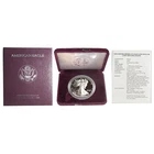 1992-S $1 1-oz Proof American Silver Eagle w/ Box, OGP &COA