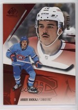 2023-24 Upper Deck SP Game Used Red 16/223 Arber Xhekaj #97 04td