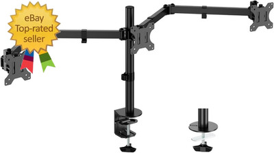 Triple Monitor Desk Mount,Three Monitors Stand Fits 3 Screens up to 27 Inch,Load
