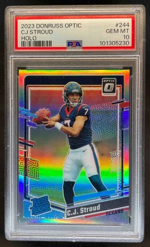 2023 Donruss Optic C.J. Stroud Holo Prizm Rated Rookie #244 PSA 10