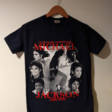 Vintage Jerzees Men's Michael Jackson Memorial T-Shirt Retro Collectible Tee