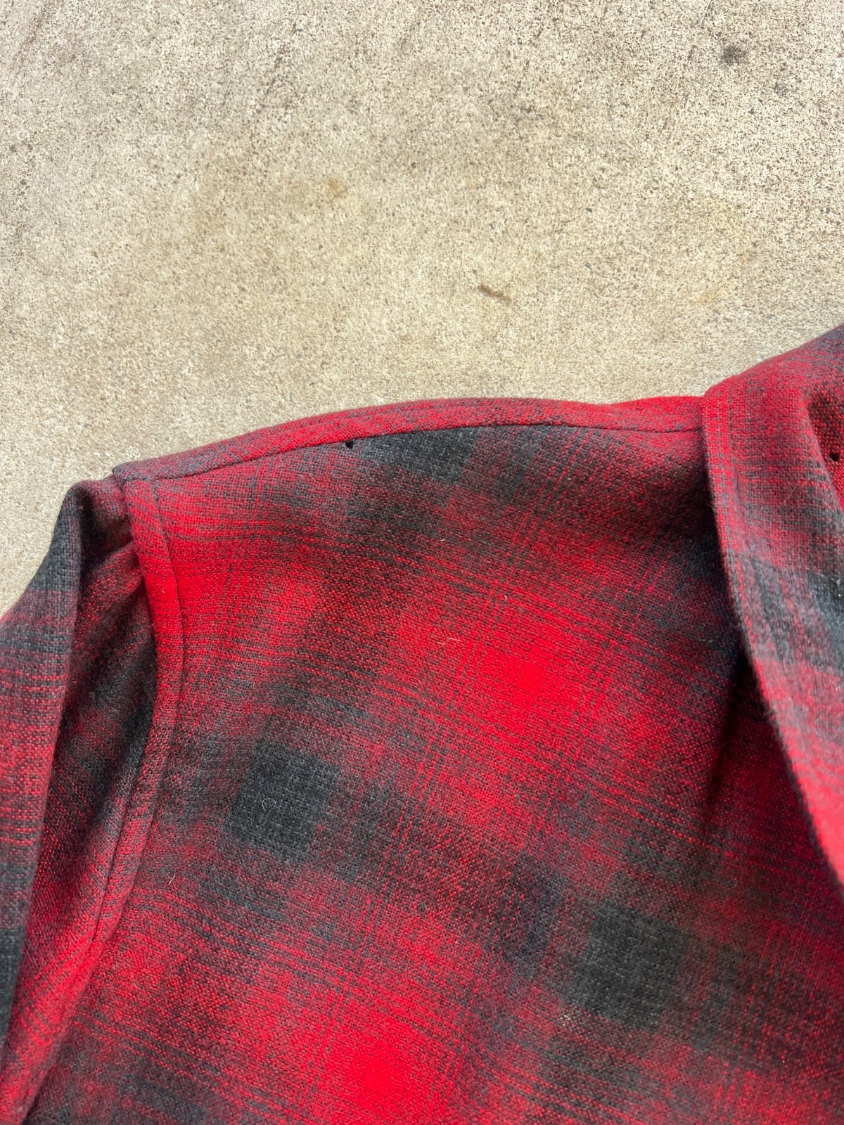 Vintage Pendleton Blazer Shadow Plaid Flannel Med… - image 9