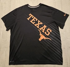 Mens Nike Texas Longhorns XXL Dri Fit Black with great Logo
