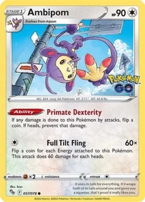 Ambipom - 057/078 - Common - Damaged