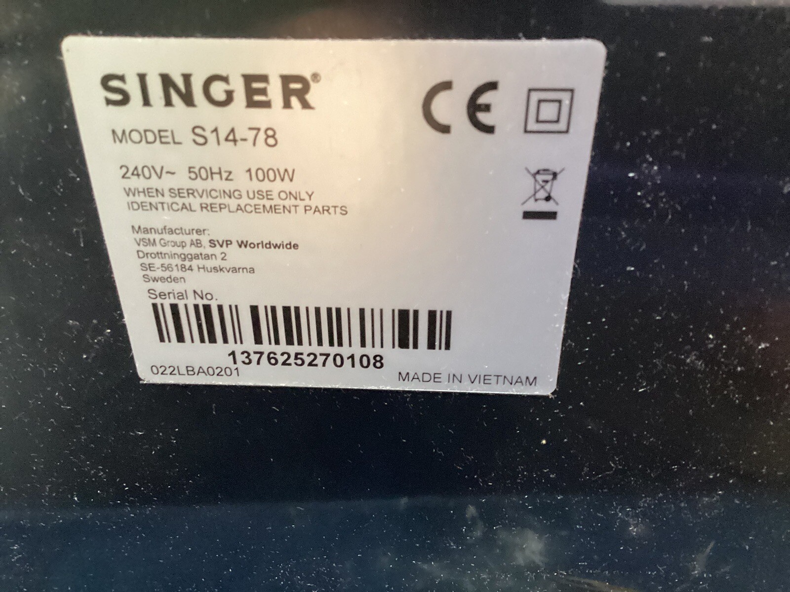 Singer Overlock Serger Sewing Machine S1478, eBay