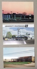 3 x Vintage Volkswagen VW Dealership Postcards from Ohio and New Jersey