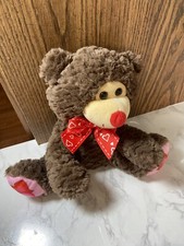 Teddy Bear With Hearts On Paws Plush Stuffed Animal Homerbest 10 Sitting