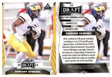 2023 LEAF DRAFT PICK FOOTBALL YELLOW/GOLD - YOU PICK #1 - #100 * FREE SHIP *