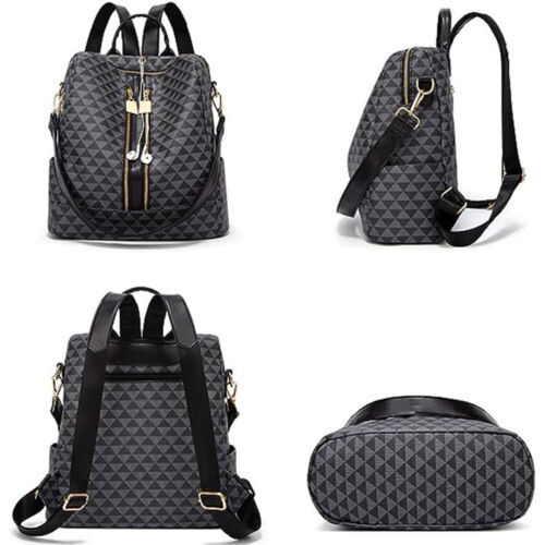 2 in 1 Damen Rucksack Anti Diebstahl City Reisetasche Schultertasche Handtasche. - Bild 9 von 11