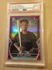 2023 Bowman Chrome Antony Peguero #24/199 FUCHSIA REFRACTOR #BCP62 Graded PSA 10