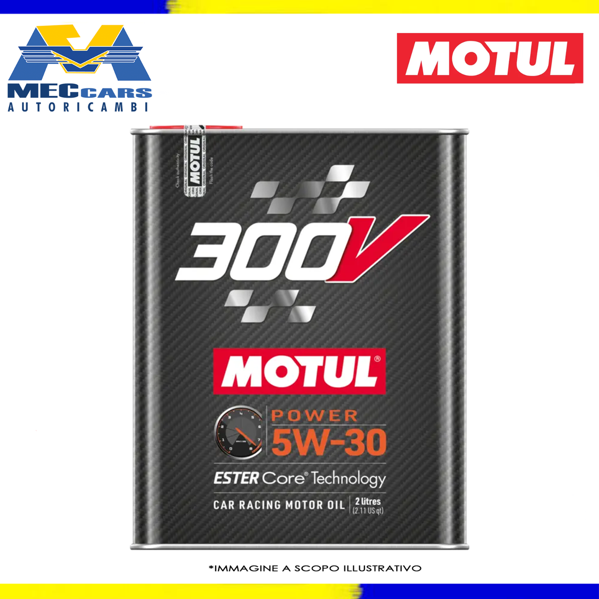 2 LITRI MOTUL 300V POWER 5W30 100% OLIO MOTORE GARA SINTETICO