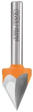 CMT 858.001.11 60-Degree V-Groove Bit, 1/4" Shank 1/2" Diameter Carbide-Tipped