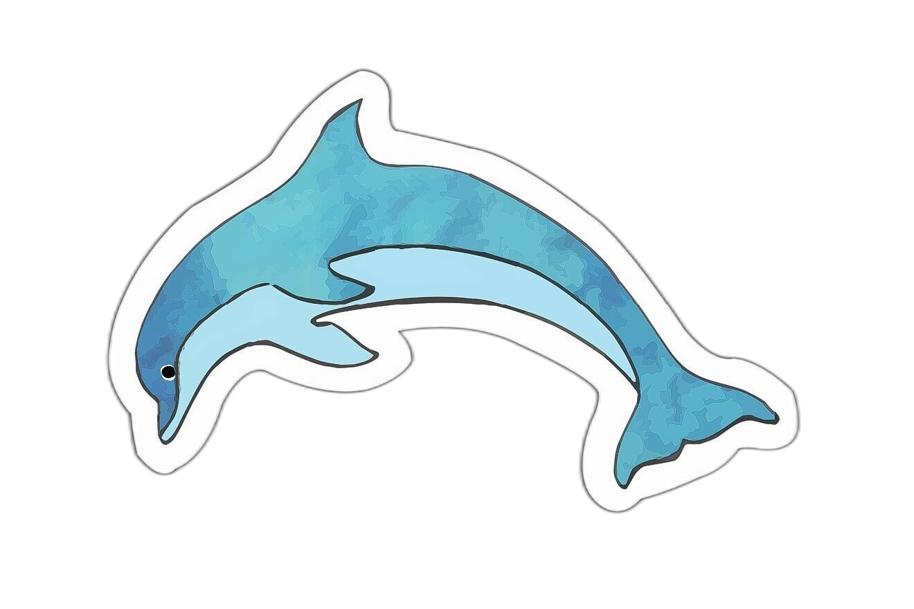 Dolphin Diving Sticker Decal