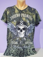 Trueno Premium vintage couture motors school shirt with ornaments womens XL 