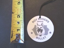 1950's BULLET the dog of " Roy Rogers " Hartland custom Hang Tag