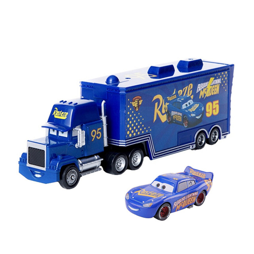 Disney Pixar Cars Toy Lightning McQueen Mack Haulers Truck Racers Diecast  Car