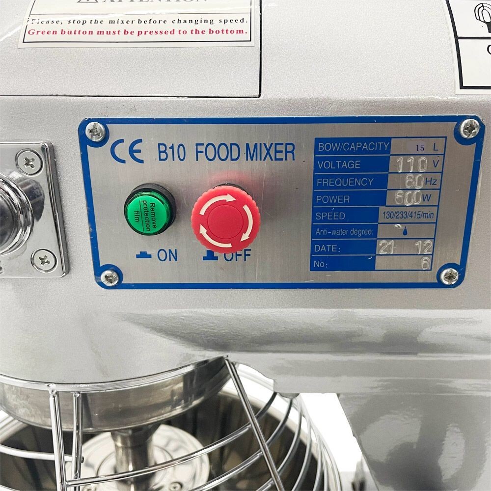 Open Box Commercial Food Mixer 15L Dough Kneading Machine eBay