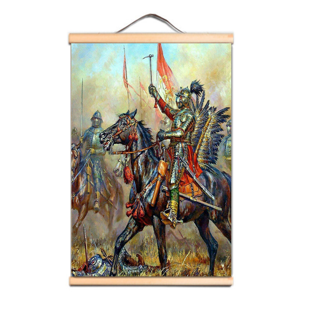 Vintage Masonic Knights Templar Art Poster Wall Hanging Decor Scroll Painting A5