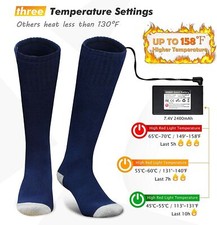 Electric Rechargeable Battery Heating Socks for Men and Women Winter Sports Ski