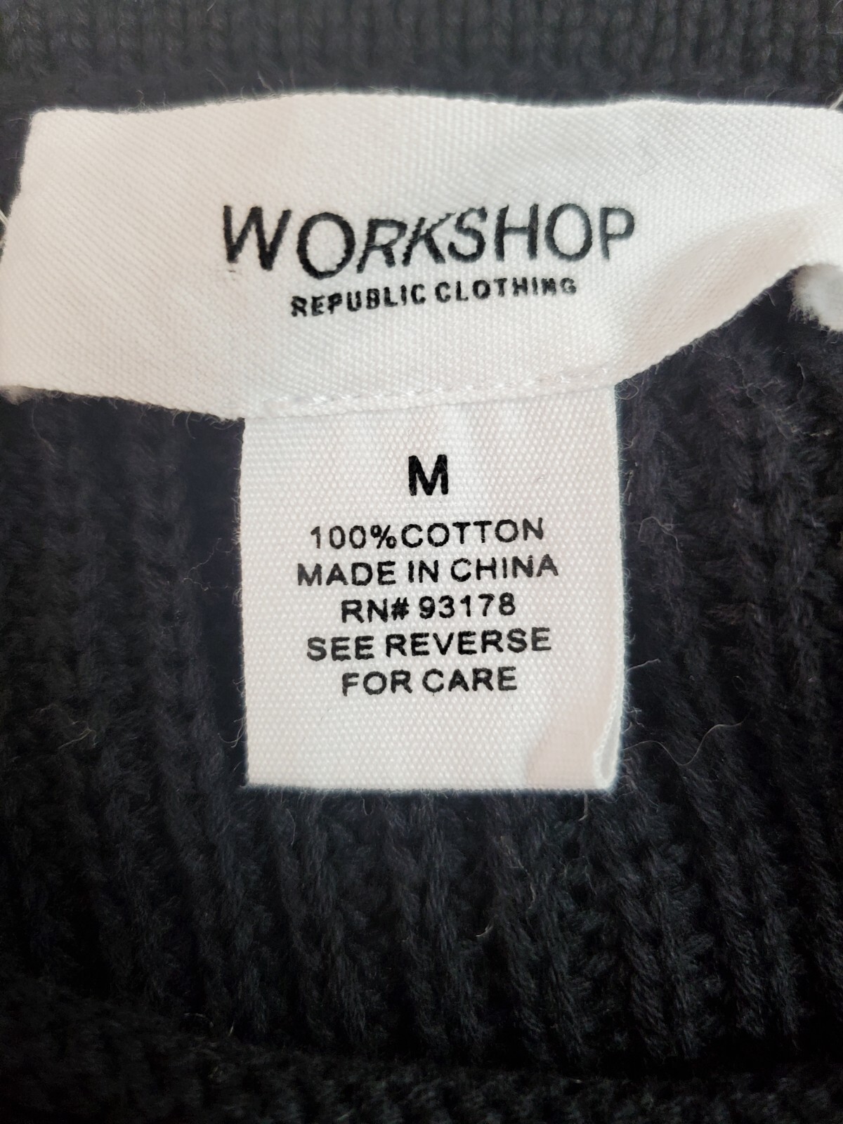 Workshop Republic Clothing Black Pullover Sweater… - image 6
