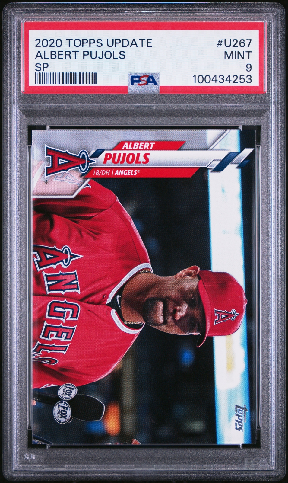 2020 TOPPS UPDATE SP #U267 ALBERT PUJOLS PSA 9