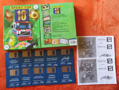 Commodore Amiga 10 in 1 Zeppelin Premier Sport Top 10 versch. Sportspiele OVP