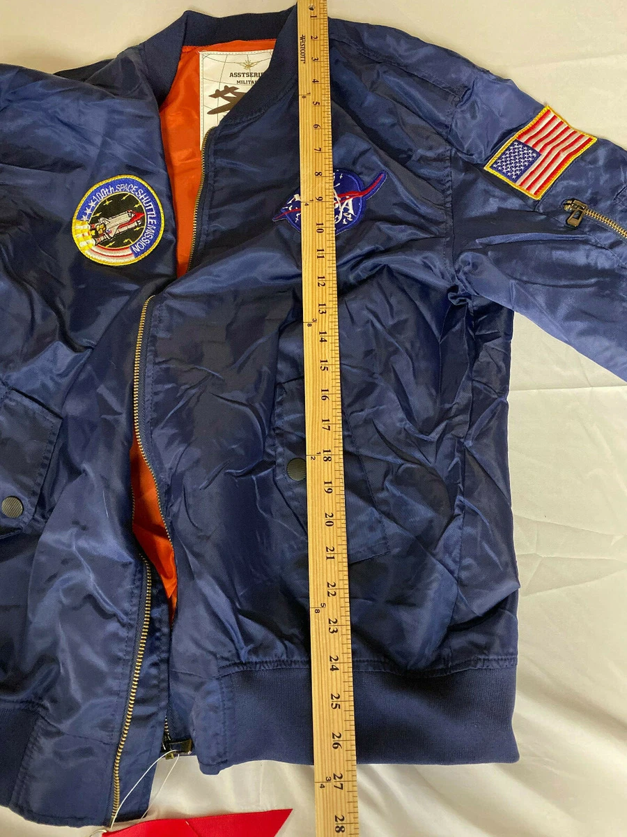 Asstseries Militare NASA Space Bomber Jacket Youth 3XL eBay