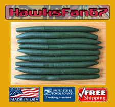 50 ARMY GREEN 5 3/8" SENKO STICK DINGER STICK-O-WORM OCHO BASS BULK LOT