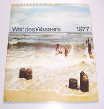 DDR Kalender Welt des Wasser 1977 vollst&auml;ndig