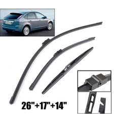 For Ford Focus MK2 Hatchback 2004 - 2011 Front & Rear Windscreen Wiper Blades