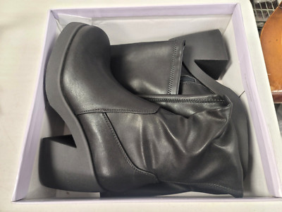 Madden Girl Women's Black Lax Platform Tall Stretch Boots Shoe Size 7M