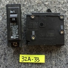 LOT OF 2 Cutler-Hammer BR BR120 1 POLE 20 AMP CIRCUIT BREAKER 1 Year Warranty