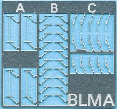 BLMS Windshield Wipers 3 styles - N Scale Model Railroad Scratch Supply - #96