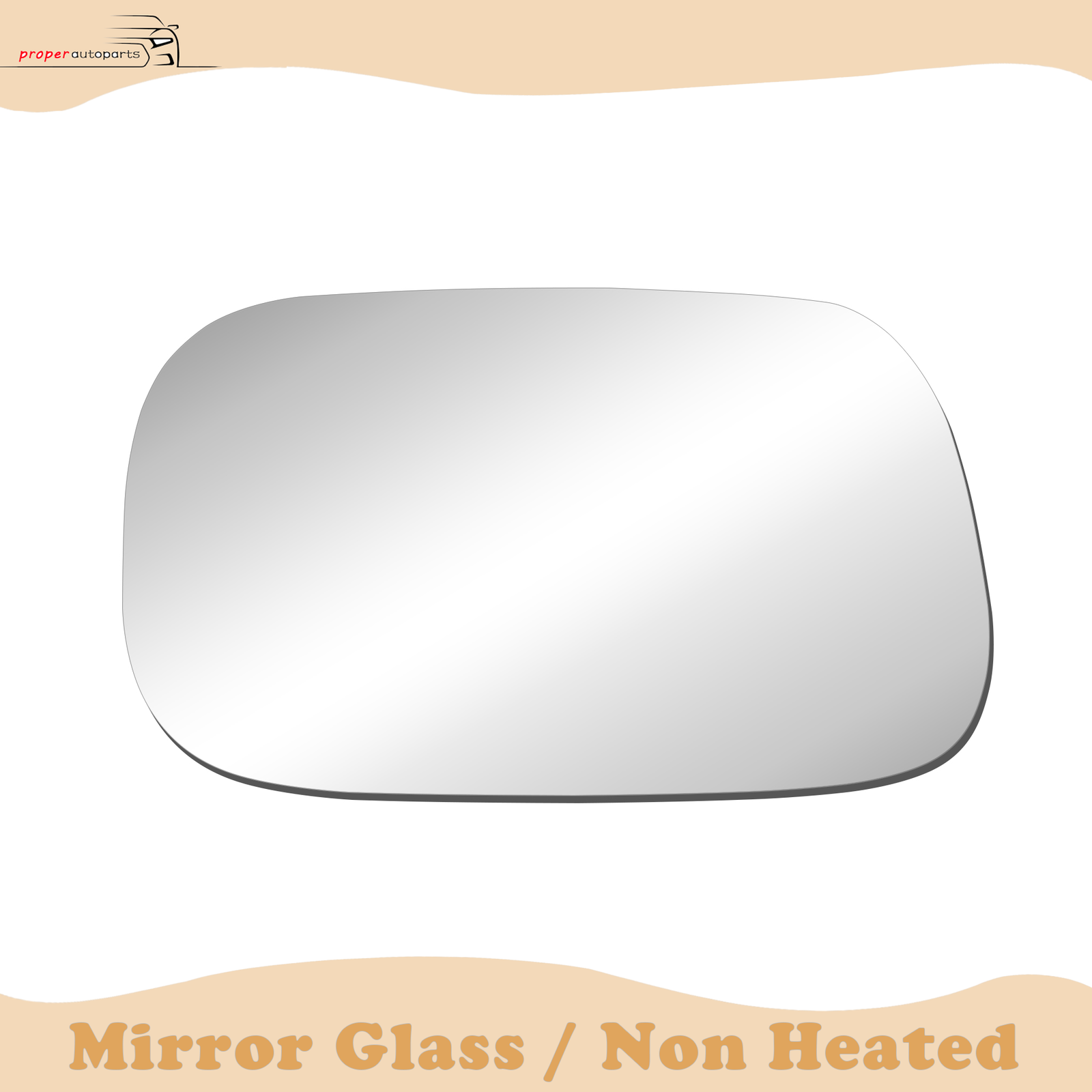 Mirror Glass for 2002-2003 Toyota Camry Sedan Left Driver Side Flat OEM Japan-image